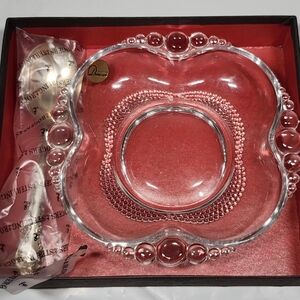 Antique Art Deco OLD CHARLESTON Rogers Sterling Silver Spoon 2pc Relish Set Bowl